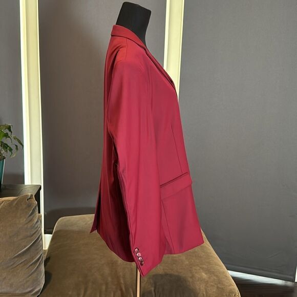 Men’s Slim Fitting Suit Jacket Blazer Two Button Notched Lapels Size 42 - Picture 3 of 11